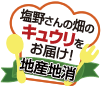 塩野さんの畑のキュウリをお届け！地産地消