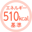 エネルギー510kcal基準